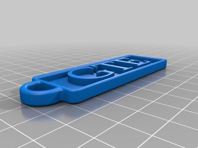 Volkswagen GTE-Golf Keychain