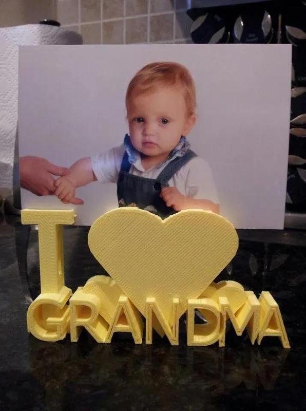 Photo Holder-I Love Grandma   
