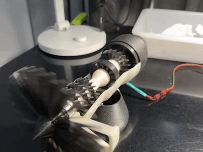 Remix Motorized Jet engine Turbofan   