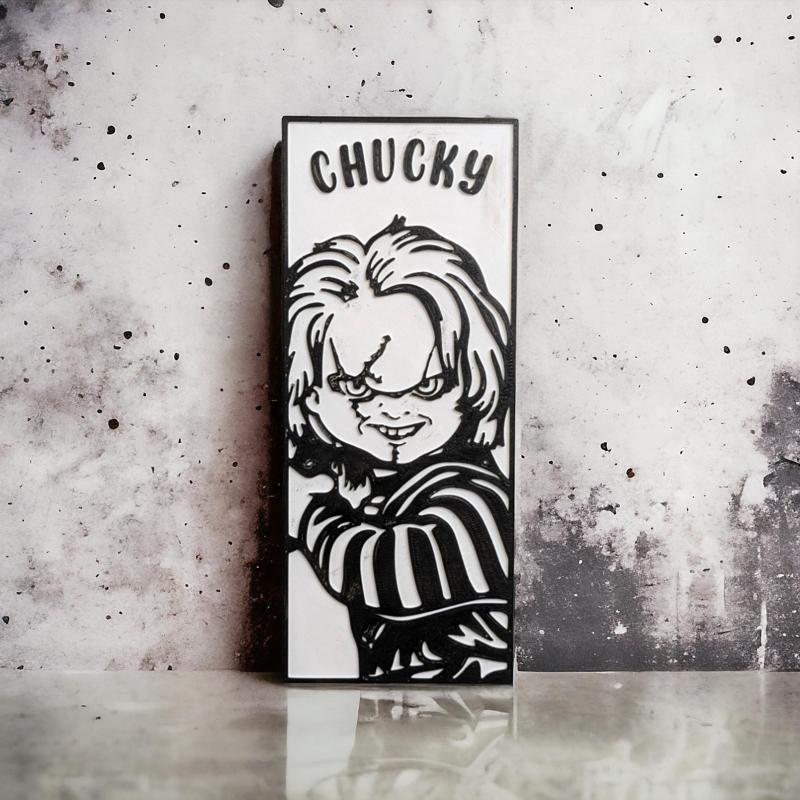 Chucky 2D Wall Art - 3D Printable STL File