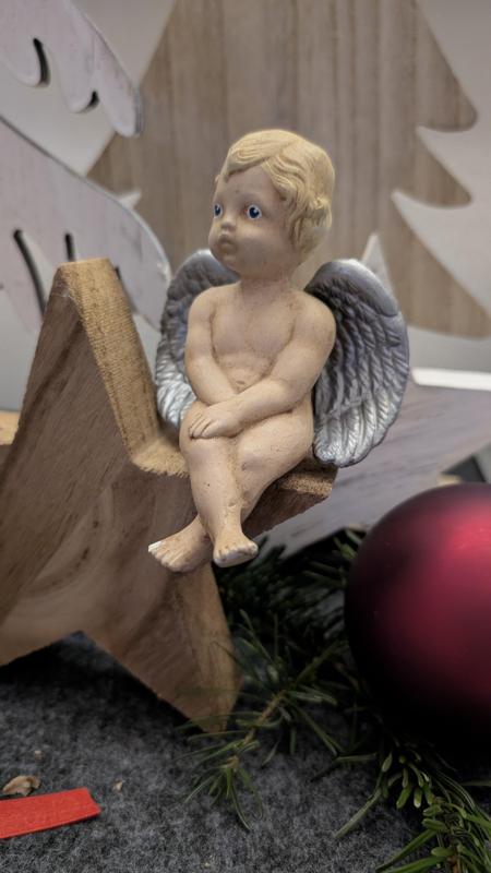 Angel sitting - Decoration - Christmas - Figurine