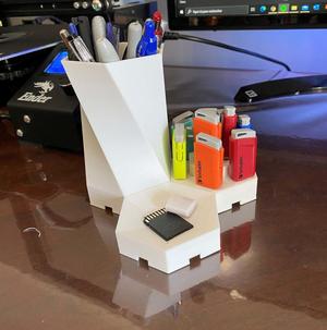 Hexagonal desk organizer