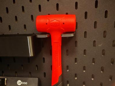 1.5MM IKEA pegboard DELIXI rubber mallet holder