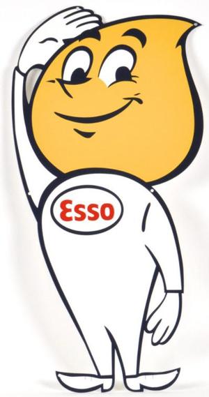 "Happy" the Esso Oil Drop Man, saluting version