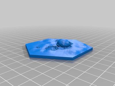 Skull Island Remix for CATAN v2 3D Printed tile frames