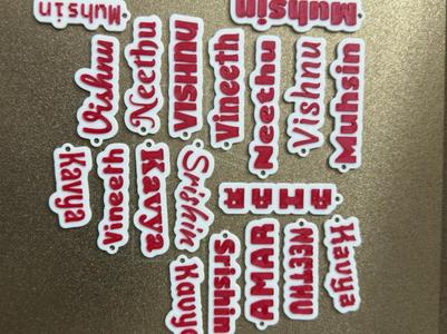 Simple Customizable Name Keychain