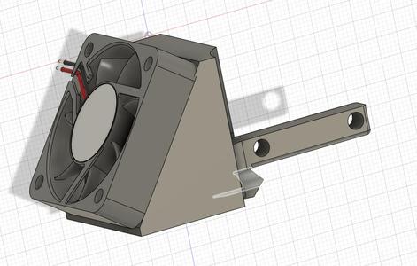 Kingroon KP3S - 4010 Part cooling fan duct (LEFT side)