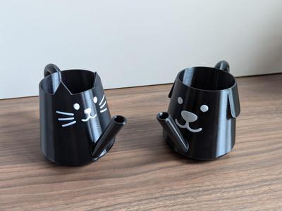 Cat and Dog Watering cans