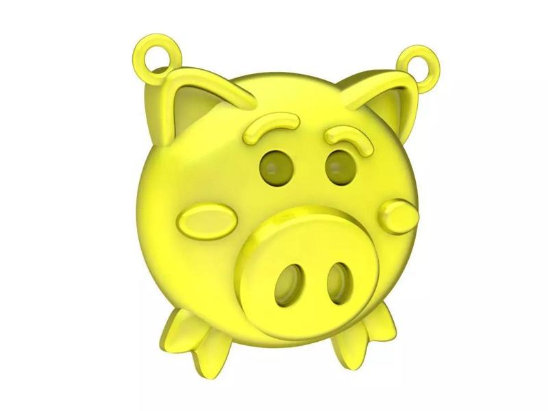 6999 Kute Head Pig Pendant