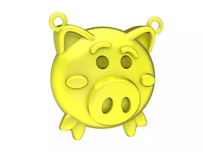 6999 Kute Head Pig Pendant