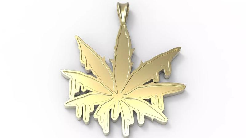 Marijuana ganja pendant