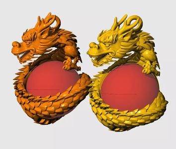 Dragon china style pendant Reliefs 26