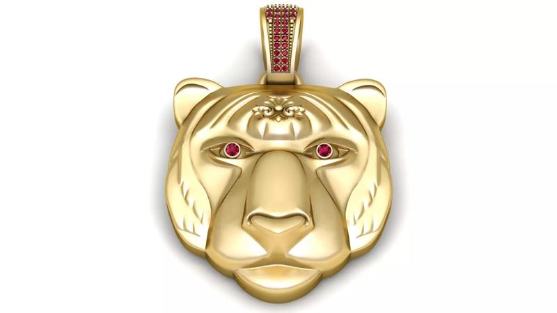 Golden Tiger Pendant