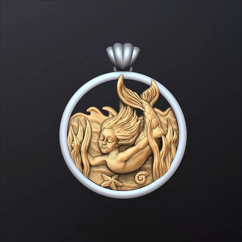 Little Mermaid Girl Pendant version 2