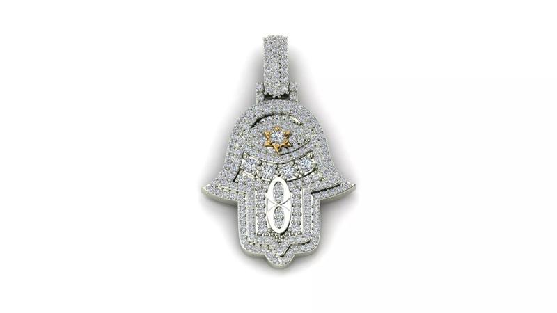 Hamsa Hand pendant