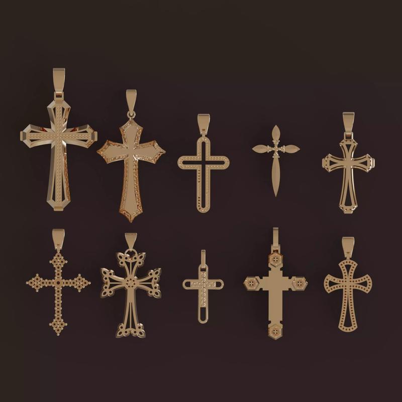 Diamond Cross Pendants Limited Edition Designer Collection 11-20