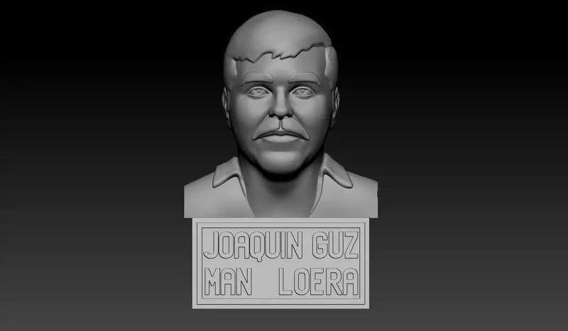 El Chapo 3D printable portrait