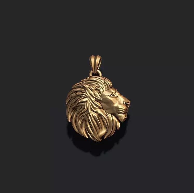 Rounded Lion pendant