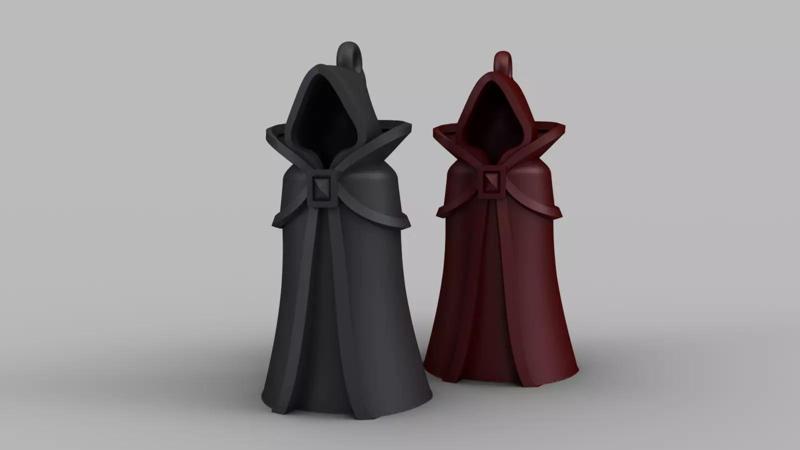 Halloween Cloak Pendant Charm Keychain