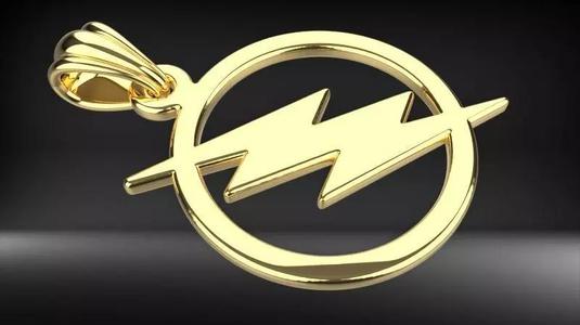 Flash  Pendant Necklace  Lightning Bolt Necklace