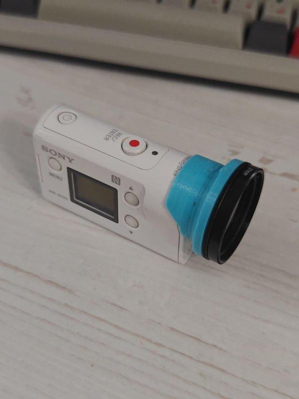 Sony FDR X3000 and HDR-AS300 37mm filter hood
