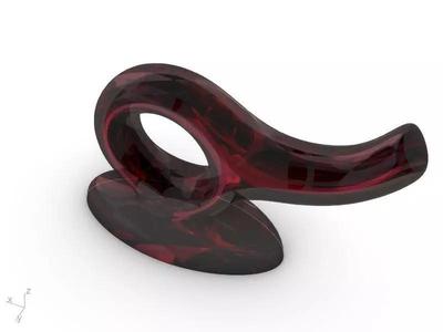 contemporary flower vase stl verified