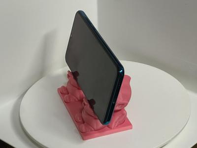 Phone Stand Ultraman Desktop Ornament Chubby Tiga Base