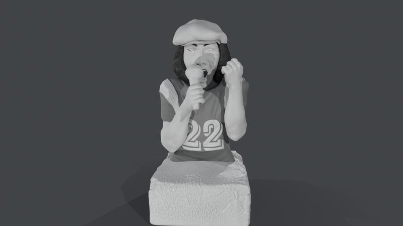 STATUE BRIAN JOHNSON AC/DC