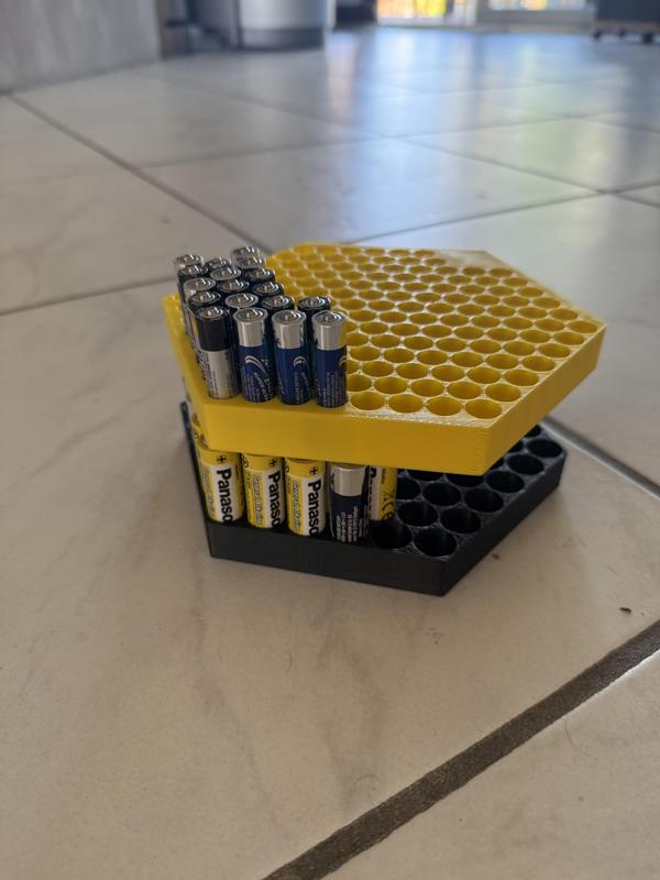 Battery holder (honeycomb pattern) / Batterie halter (Warben Muster)