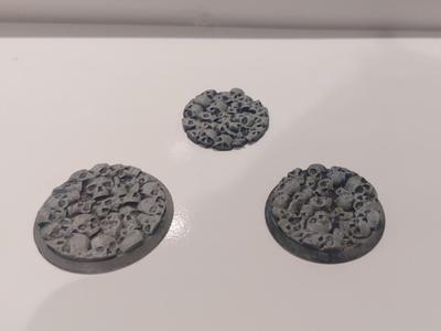 Skulls Base & Topper 8 sizes - D&D 40K Pathfinder