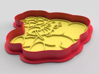 Cookie cutter and stamp - Elephant