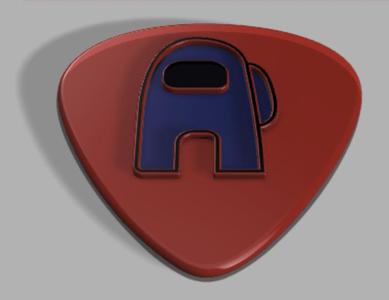 Among Us Guitar Pick
