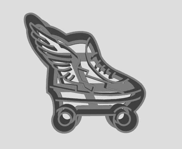 Cortante Galletitas Soy Luna Patines Winged Skates Cookie Cutter