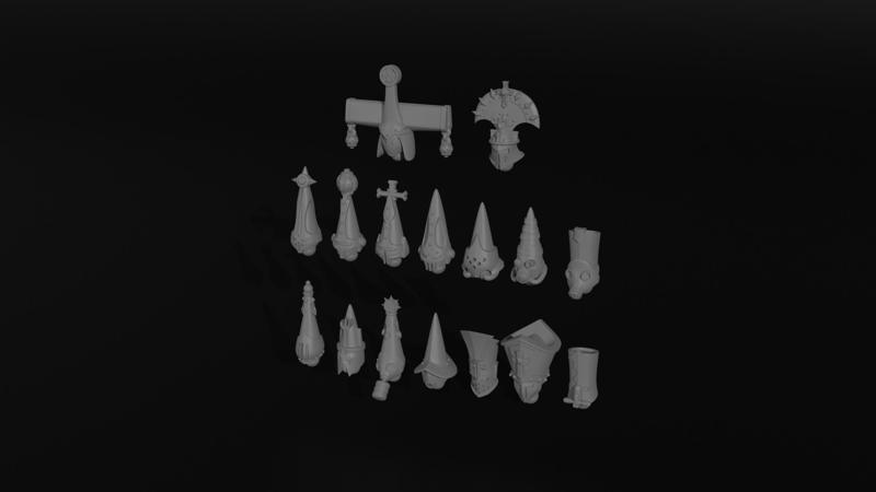 32mm Trench War Cleric Hats and Helmets