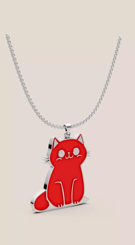 Happy Kitten Pendant
