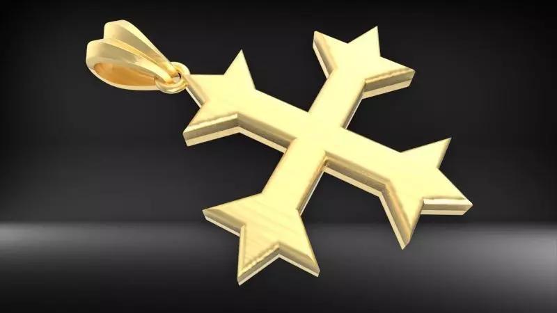 Plain Coptic Cross Pendant