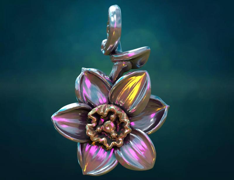Narcissus pendant