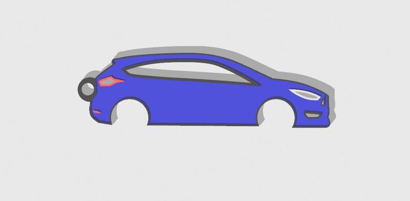 Ford Focus mk3.5 keychain