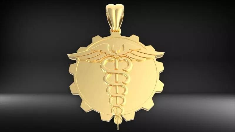 BioMedical Engineer Medical Caduceus Pendant