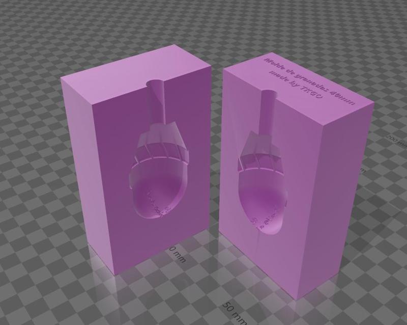 40mm airsoft grenade mold taginn