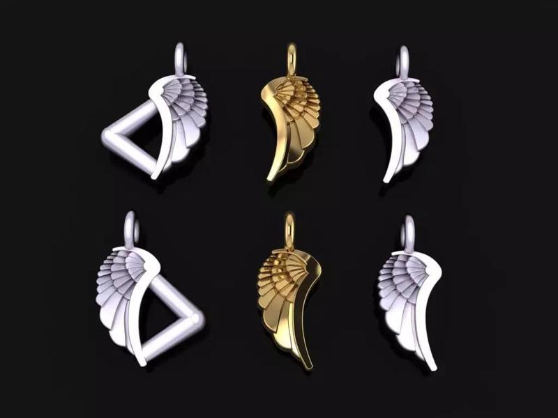 ANGEL WING DOUBLE SIDES PENDANT SMALL SIZE