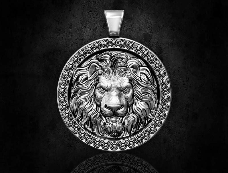 lion pendant-angry lion