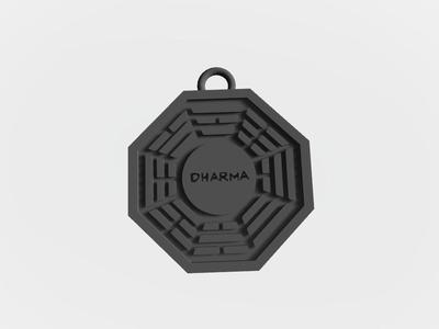 Key ring Lost initiative Dharma logo keychain