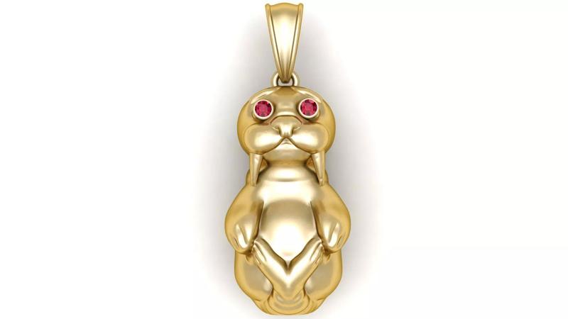 animal inspired pendant 3D printable model