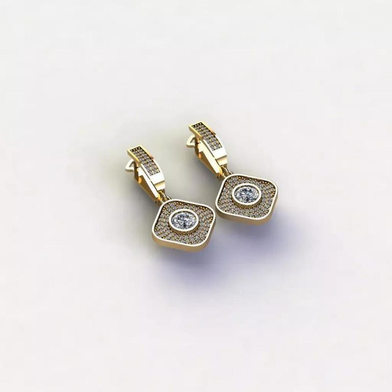 engagement earrings 3D Model Collection 3D print model tmtr76