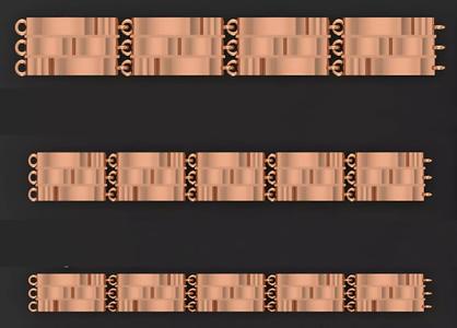 3 Size Gold Bracelet 3dm stl renders details