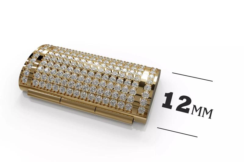 12 mm Diamond Lock Box for Jewelry