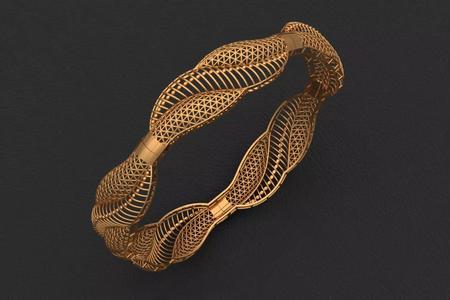 1394 Arabesque Halo Bangle 60MM-8gm