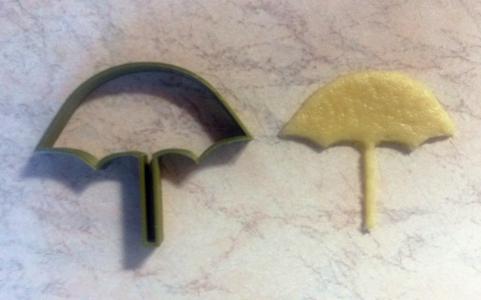 Umbrella cookie cutter