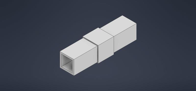 I1 connector with channel for aluminum profile 40*40*2mm